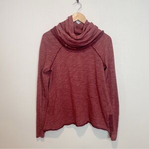 Free People Beach Cotton Cocoon Cowl Long Sleeve Oversized Pullover Size Small